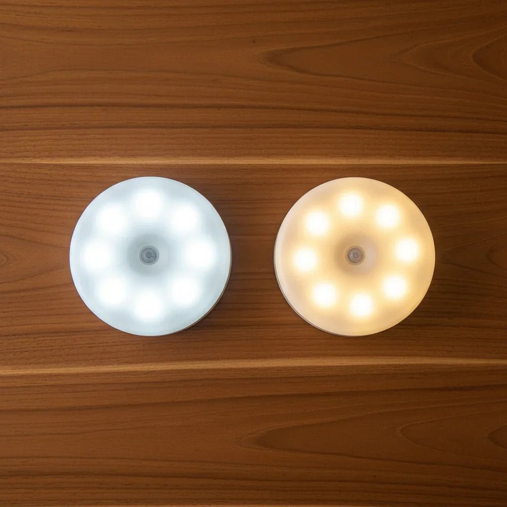 Deux types de couleurs pour la veilleuse : blanc chaud ou blanc froid